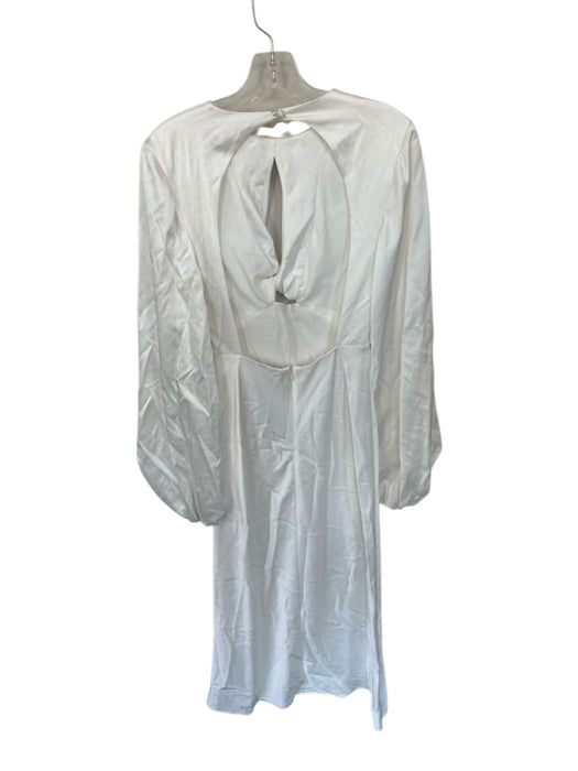 Significant Other Size 2 White Viscose Blend Long Sleeve Front Twist Maxi Dress White / 2
