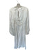 Significant Other Size 2 White Viscose Blend Long Sleeve Front Twist Maxi Dress White / 2