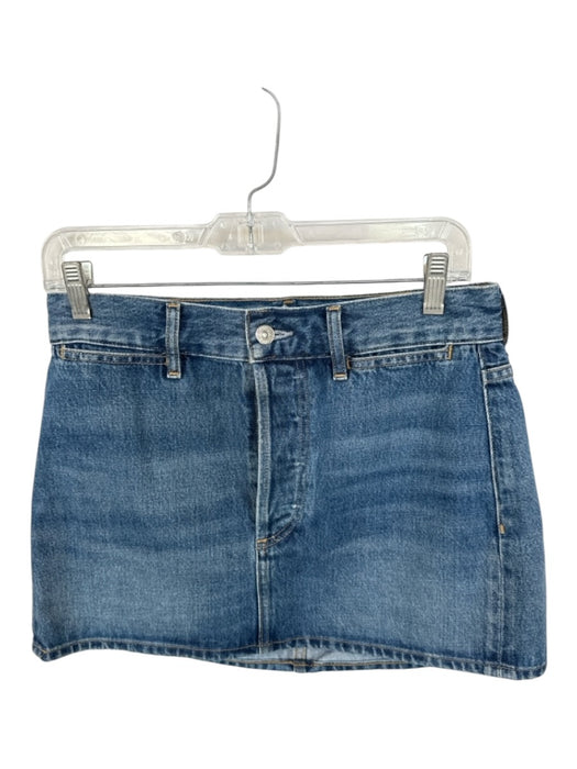 Citizens of Humanity Size 26 Medium Wash Cotton Button Fly Belt Loops Mini Skirt Medium Wash / 26