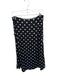 Moa Moa Size L Black & White Polyester Polka Dots Scalloped Maxi Skirt Black & White / L