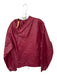 Lacoste Size M Burgundy Nylon Zip Up Hoodie Drawstring Jacket Burgundy / M