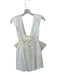For Love & Lemons Size S White Polyester Blend Rose Belt Bow Back Zip Dress White / S