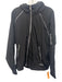 Karl Lagerfeld Size L Black Synthetic Solid Zip UP Men's Jacket Black / L
