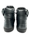 Versace Collection Shoe Size 44 Black Leather Solid Sneaker High Top Men's Shoes Black / 44