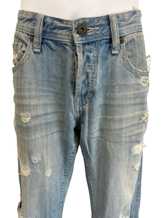 Cult Of Individuality Size 32 Light Wash Cotton Distressed Flared Jean Pants Light Wash / 32