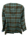 Tuckernuck Size Small Teal, Brown, Multi Polyester Blend Velvet Plaid Jacket Teal, Brown, Multi / Small