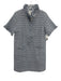 Pomander Place Size Small Blue, White, Black Polyester Short Sleeve Tweed Dress Blue, White, Black / Small