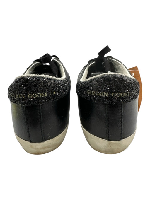 Golden Goose Shoe Size 38 Black & White Nappa Leather Glitter Star Sneakers Black & White / 38