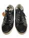 Golden Goose Shoe Size 38 Black & White Nappa Leather Glitter Star Sneakers Black & White / 38