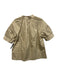 Tuckernuck Size XS Beige Cotton Short Sleeve V Neck Gathered Top Beige / XS