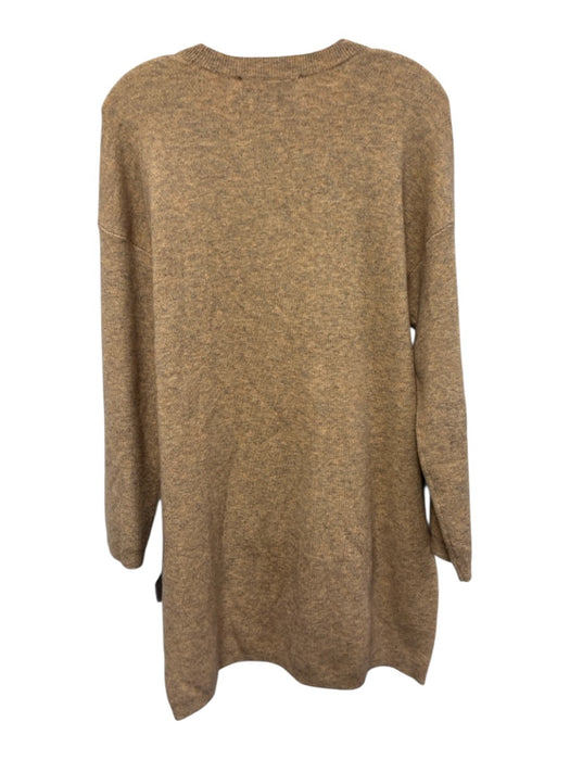Pomander Place Size Small Orange & Gray Viscose Blend Long Sleeve Speckled Dress Orange & Gray / Small