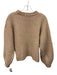 Hyacinth House Size S Peach Polyester Knit Ribbed Accent Wave Detail Sweater Peach / S