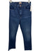 Mother Size 27 Med Wash Cotton Denim Whiskering High Rise Straight Jeans Med Wash / 27