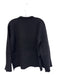 Pomander Place Size S Black Rayon Blend Knit Shimmer Ribbed Detail Sweater Black / S