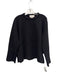 Pomander Place Size S Black Rayon Blend Knit Shimmer Ribbed Detail Sweater Black / S