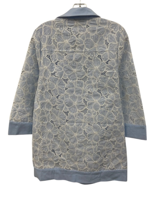 Tuckernuck Size Small Light blue & white Polyester Blend Long Sleeve Denim Dress Light blue & white / Small