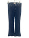 Frame Size 28 Dark Wash Cotton Denim High Rise Flare Pockets Jeans Dark Wash / 28