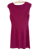 St. John Size 2 Pink Missing Fabric Tag Boucle Solid V Neck Cap Sleeve Dress Pink / 2