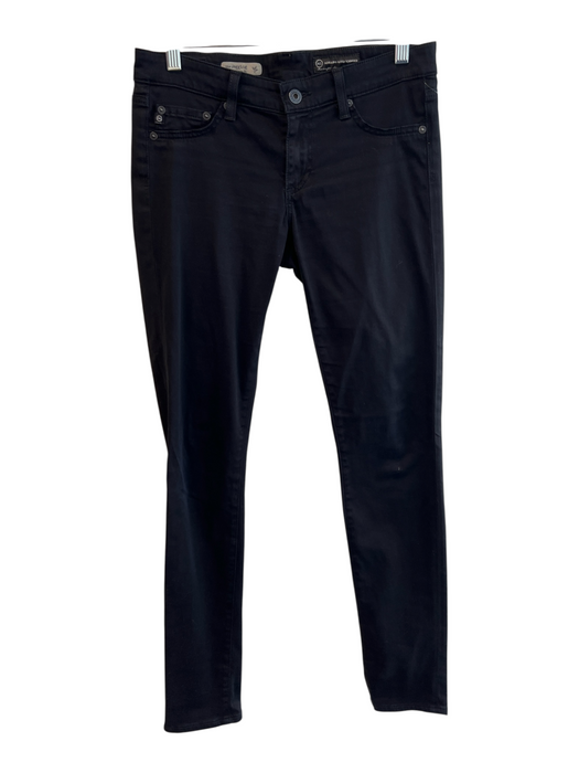 Adriano Goldschmied Size 27 Black Cotton & Modal Denim Low Rise Zipper Fly Jeans Black / 27