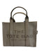 Marc Jacobs Taupe Gray Leather Top Handle Crossbody Strap Tote Bag Taupe Gray / M