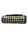 Coach Black & Cream Canvas Leather trim check Crossbody Strap Turn Lock Bag Black & Cream / M