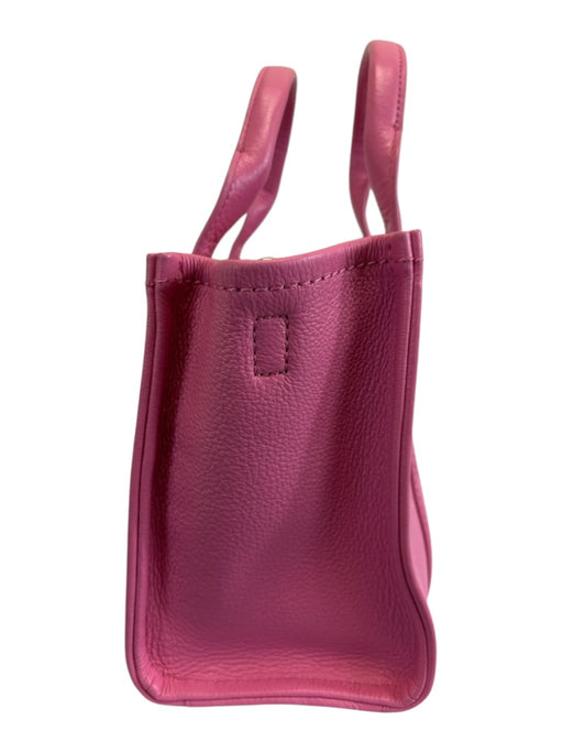 Marc Jacobs Bubblegum Pink Leather Top Handle Crossbody Strap Tote Bag Bubblegum Pink / S