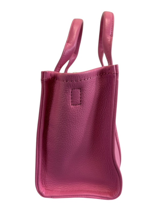 Marc Jacobs Bubblegum Pink Leather Top Handle Crossbody Strap Tote Bag Bubblegum Pink / S