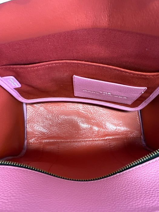 Marc Jacobs Bubblegum Pink Leather Top Handle Crossbody Strap Tote Bag Bubblegum Pink / S