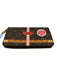 Louis Vuitton brown, gold, pink Coated Canvas Painted Monogram trunk Wallets brown, gold, pink