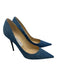 Jimmy Choo Shoe Size 39 Blue Denim Upper Leather Pointed Toe Pumps Blue / 39