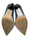 Jimmy Choo Shoe Size 39 Blue Denim Upper Leather Pointed Toe Pumps Blue / 39