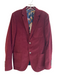 Gucci Size 46 R Maroon Corduroy 2 button Equestrian Lining Pockets Jacket Maroon / 46 R
