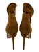 Aquazzura Shoe Size 40 Brown Textile Stiletto Suede Open Toe Boots Brown / 40