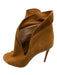 Aquazzura Shoe Size 40 Brown Textile Stiletto Suede Open Toe Boots Brown / 40