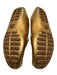 Gucci Shoe Size 8 Gold Leather Square Toe Horsebit Metallic Loafer Shoes Gold / 8