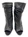 Burberry Shoe Size 40 Black Leather open toe Stiletto Boots Black / 40
