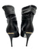 Burberry Shoe Size 40 Black Leather open toe Stiletto Boots Black / 40