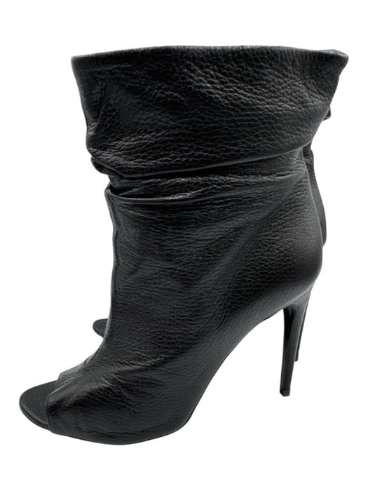 Burberry Shoe Size 40 Black Leather open toe Stiletto Boots Black / 40