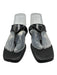 Prada Shoe Size 41 Black Leather & Synthetic T Toe Square Toe Flat Sandals Black / 41