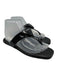 Prada Shoe Size 41 Black Leather & Synthetic T Toe Square Toe Flat Sandals Black / 41