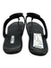Prada Shoe Size 41 Black Leather & Synthetic T Toe Square Toe Flat Sandals Black / 41