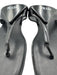 Prada Shoe Size 41 Black Leather & Synthetic T Toe Square Toe Flat Sandals Black / 41