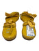 Christian Dior Shoe Size 38 Yellow Leather Lace Up Flat Braided Detail Sandals Yellow / 38