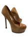 Yves Saint Laurent Shoe Size 39 Brown Suede & Patent Leather Stilletto Pumps Brown / 39