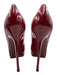 Yves Saint Laurent Shoe Size 40 Red Leather Patent Stilletto Platform Pumps Red / 40
