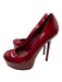 Yves Saint Laurent Shoe Size 40 Red Leather Patent Stilletto Platform Pumps Red / 40