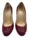 Christian Louboutin Shoe Size 41 Red Patent Leather Studded Stiletto Pumps Red / 41