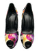 Giuseppe Zanotti Design Shoe Size 40 White, Black & Multi Textile Stiletto Pumps White, Black & Multi / 40