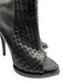 Givenchy Shoe Size 40 Black Leather Woven Detail Zip Close Open Toe Heels Black / 40