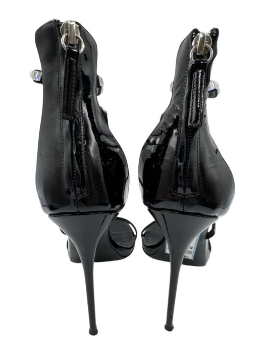 Giuseppe Zanotti Design Shoe Size 40 Black Patent Leather Stiletto Heels Black / 40